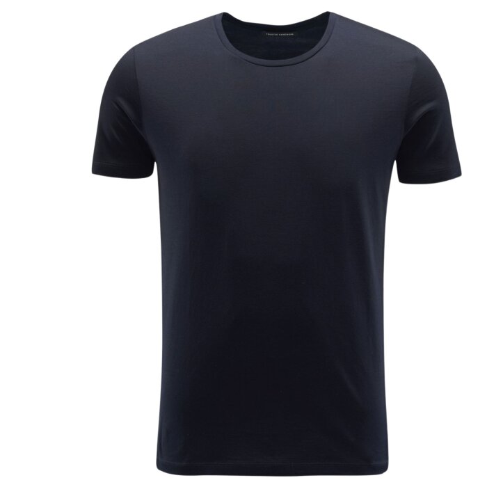 TRUSTED HANDWORK - Trusted Handwork - PIMA tee | T-shirt Navy 