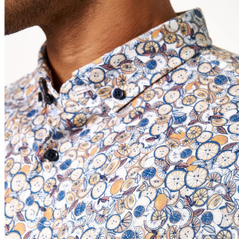 Desoto - Desoto - Shirt modern BD | K/Æ Skjorte Orange lemons