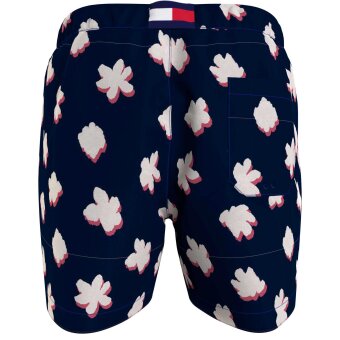 Tommy Hilfiger  - Tommy Hilfiger - Drawstring print | Badeshorts Floral blue