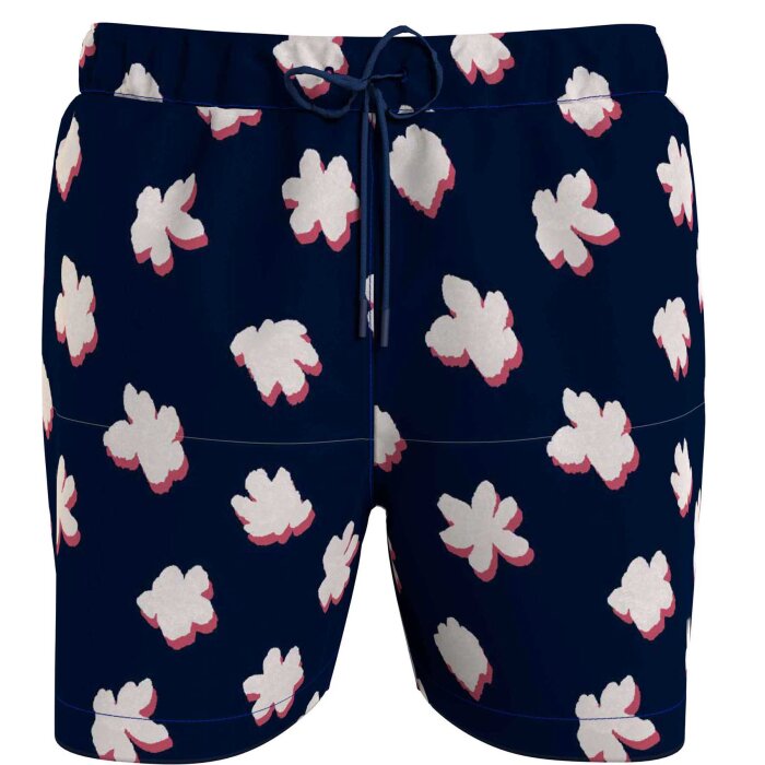 Tommy Hilfiger  - Tommy Hilfiger - Drawstring print | Badeshorts Floral blue