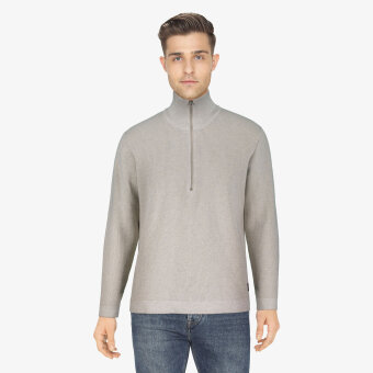Signal - Signal - Jones half zip sweater | Strik Creamy