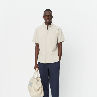 LES DEUX - Les Deux - Louis seersucker shirt | K/Æ Skjorte Light Sand LES DEUX - Les Deux - Louis seersucker shirt | K/Æ Skjorte Light Sand