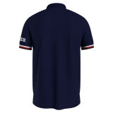 Tommy Hilfiger  - Tommy Hilfiger - TH monotype cuff slim | Polo T-shirt Desert Sky