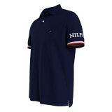 Tommy Hilfiger  - Tommy Hilfiger - TH monotype cuff slim | Polo T-shirt Desert Sky