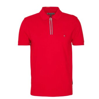 Tommy Hilfiger  - Tommy Hilfiger - TH RWB zip tip slim | Polo T-shirt Arizona red