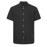 Solid - Solid - Allan linen shirt | K/Æ Hørskjorte True Black Solid - Solid - Allan linen shirt | K/Æ Hørskjorte True Black
