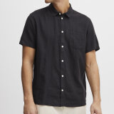 Solid - Solid - Allan linen shirt | K/Æ Hørskjorte True Black Solid - Solid - Allan linen shirt | K/Æ Hørskjorte True Black