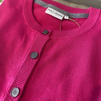 Pulz Jeans ( Dame )  - PULZ - PZSARA LS SHO | CARDIGAN PINK YARROW