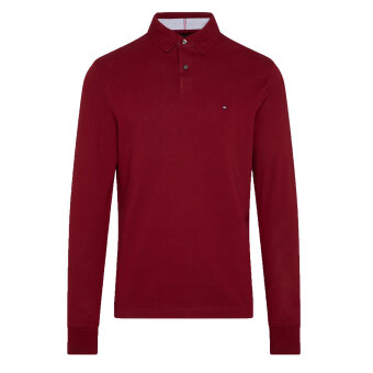 Tommy Hilfiger  - Tommy Hilfiger - TH 1985 regular polo LS | Polo t-shirt  Rouge