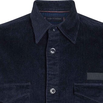 Tommy Hilfiger  - Tommy Hilfiger - TH corduroy solid | Overshirt Desert Sky