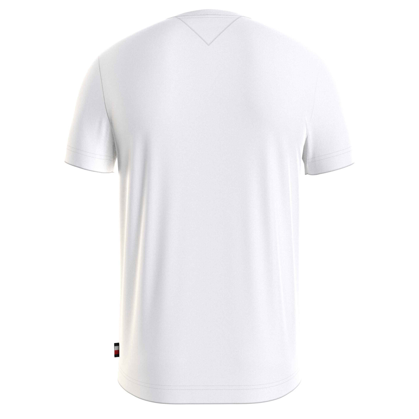 Tommy Hilfiger TH monotype roundle tee T-shirt White - Fri Fragt