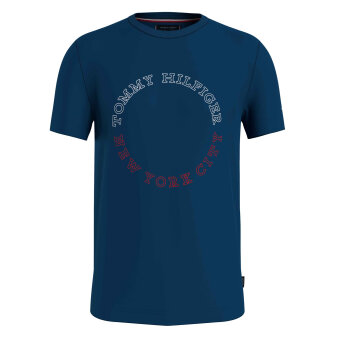 Tommy Hilfiger  - Tommy Hilfiger - TH monotype roundle tee | T-shirt Deep Indigo