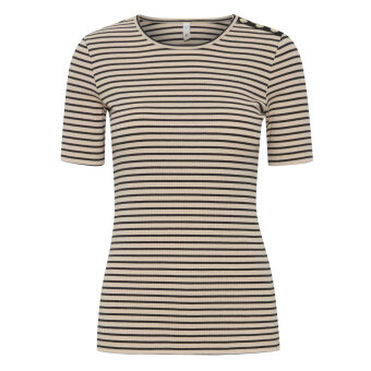 Pulz Jeans ( Dame )  - PULZ - PZHAVANA SS | T-SHIRT IRISH CREAM
