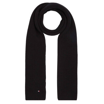 Tommy Hilfiger  - Tommy Hilfiger - TH essential flag scarf | Halstørklæde Sort