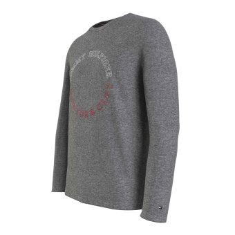 Tommy Hilfiger  - Tommy Hilfiger - Monotype roundle | L/S t-shirt Grey Heather