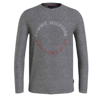 Tommy Hilfiger  - Tommy Hilfiger - Monotype roundle | L/S t-shirt Grey Heather