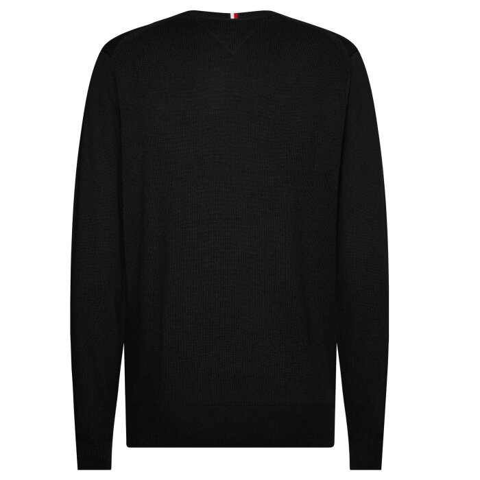 Tommy Hilfiger  - Tommy Hilfiger - TH cotton/cashmere crew neck | Strik Black