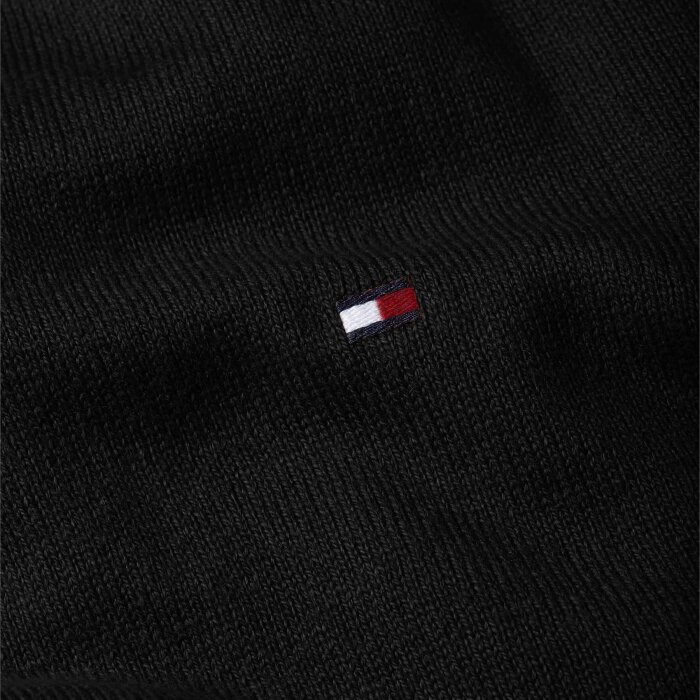 Tommy Hilfiger  - Tommy Hilfiger - TH cotton/cashmere crew neck | Strik Black