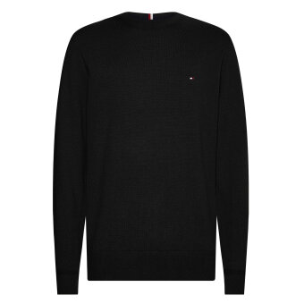 Tommy Hilfiger  - Tommy Hilfiger - TH cotton/cashmere crew neck | Strik Black