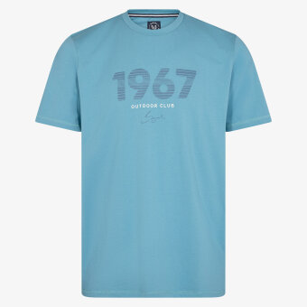 Signal - Signal - Gavin print | T-shirt Blue Adriatic