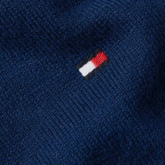 Tommy Hilfiger  - Tommy Hilfiger - TH cotton cashmere roll neck | Rullekrave Strik desert Sky