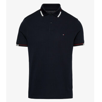 Tommy Hilfiger  - Tommy Hilfiger - TH cuff slim | Polo T-shirt Desert Sky