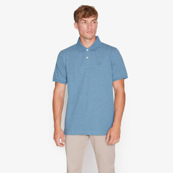 Signal - Signal - Nicky | Polo T-shirt Blue Fin Melange Signal - Signal - Nicky | Polo T-shirt Blue Fin Melange