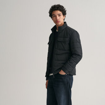 Gant - Gant - Channel quilted jacket | Vindjakke Black