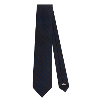 Oscar Jacobson - Oscar Jacobson - Tie | Slips 215 Dark Blue