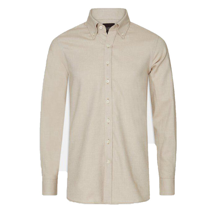 Oscar Jacobson - Oscar Jacobson - Flannel shirt | Skjorte Light Beige