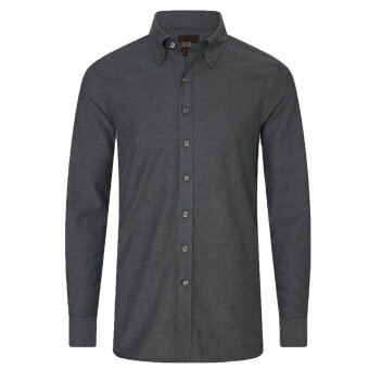 Oscar Jacobson - Oscar Jacobson - Flannel shirt | Skjorte Earth Grey