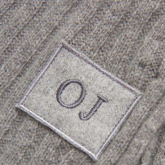 Oscar Jacobson - Oscar Jacobson - Knitted scarf | Halstørklæde Grey Melange