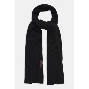 Oscar Jacobson - Oscar Jacobson - Knitted scarf | Halstørklæde Black