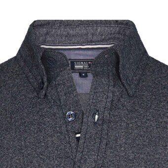 Signal - Signal - Malte melange shirt | Skjorte Deep Marine