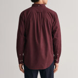 Gant - Gant - Flannel melange shirt | Skjorte Wine Red