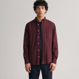 Gant - Gant - Flannel melange shirt | Skjorte Wine Red