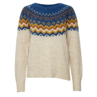 Pulz Jeans ( Dame )  - PULZ - PZMIMI PULLOVER | STRIK TURTLEDOVE