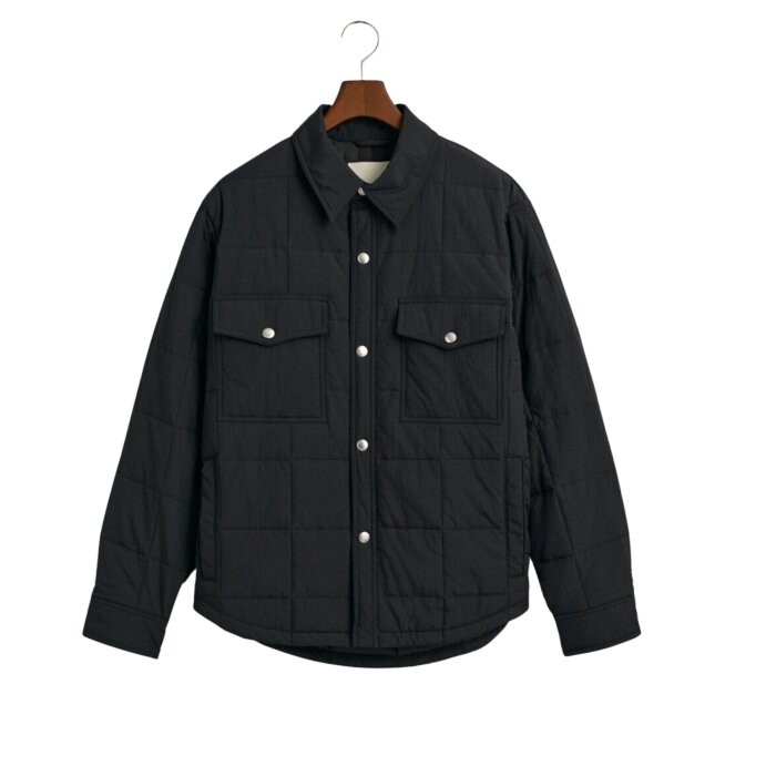 Gant - Gant - Quilted shirt jacket | Jakke Black