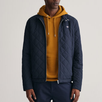 Gant - Gant - Quilted windcheater | Vindjakke Evening Blue