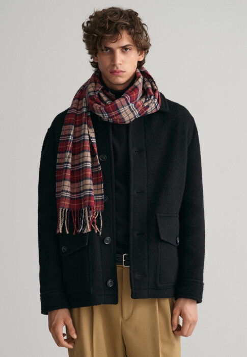 Gant - Gant - Multi check scarf | Halstørklæde Plumped Red