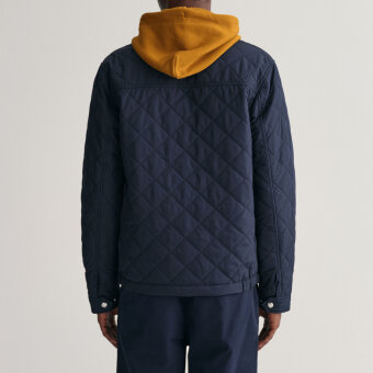 Gant - Gant - Quilted windcheater | Vindjakke Evening Blue