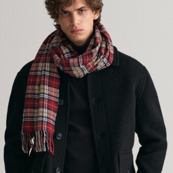 Gant - Gant - Multi check scarf | Halstørklæde Plumped Red