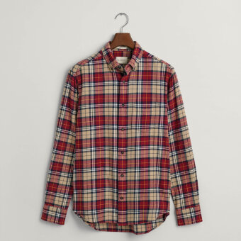 Gant - Gant - Flannel check shirt | Skjorte Plumped Red