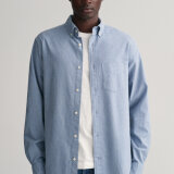 Gant - Gant - Flannel melange shirt | Skjorte Salty sea