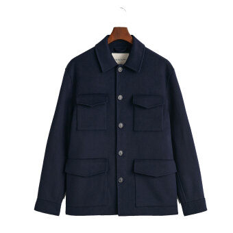Gant - Gant - Hand stitched jacket | Vindjakke Evening Blue