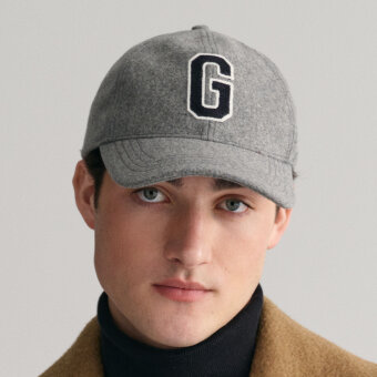 Gant - Gant - G badge wool cap | Kasket Grey Melange