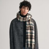 Gant - Gant - Check woven scarf | Halstørklæde Putty