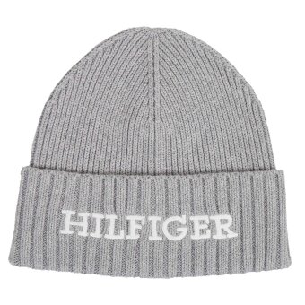 Tommy Hilfiger  - Tommy Hilfiger - TH monotype beanie | Strk Hue Grey Melange