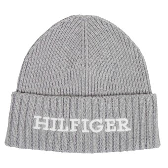 Tommy Hilfiger  - Tommy Hilfiger - TH monotype beanie | Strk Hue Grey Melange