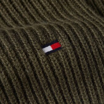 Tommy Hilfiger  - Tommy Hilfiger - TH essential flag scarf | Halstørklæde Army Grøn 